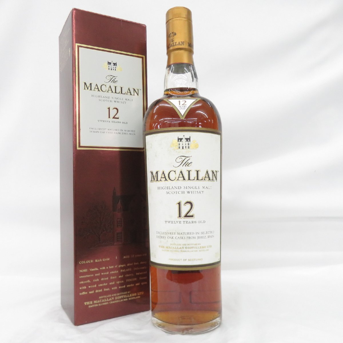 ▲未開栓 MACALLAN/マッカラン 12年 シェリーオークカスク 旧ボトル マッカラン 12年 旧ボトル シェリーオークカスク」を買取致し