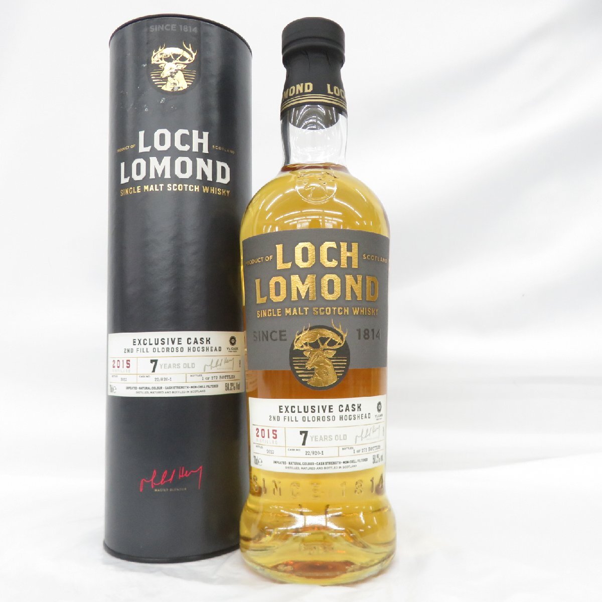 【未開栓】LOCH LOMOND ロッホローモンド 7年 2015-2023 エクスクルーシブカスク ウイスキー 700ml 58.2% 箱付 716101714 1116