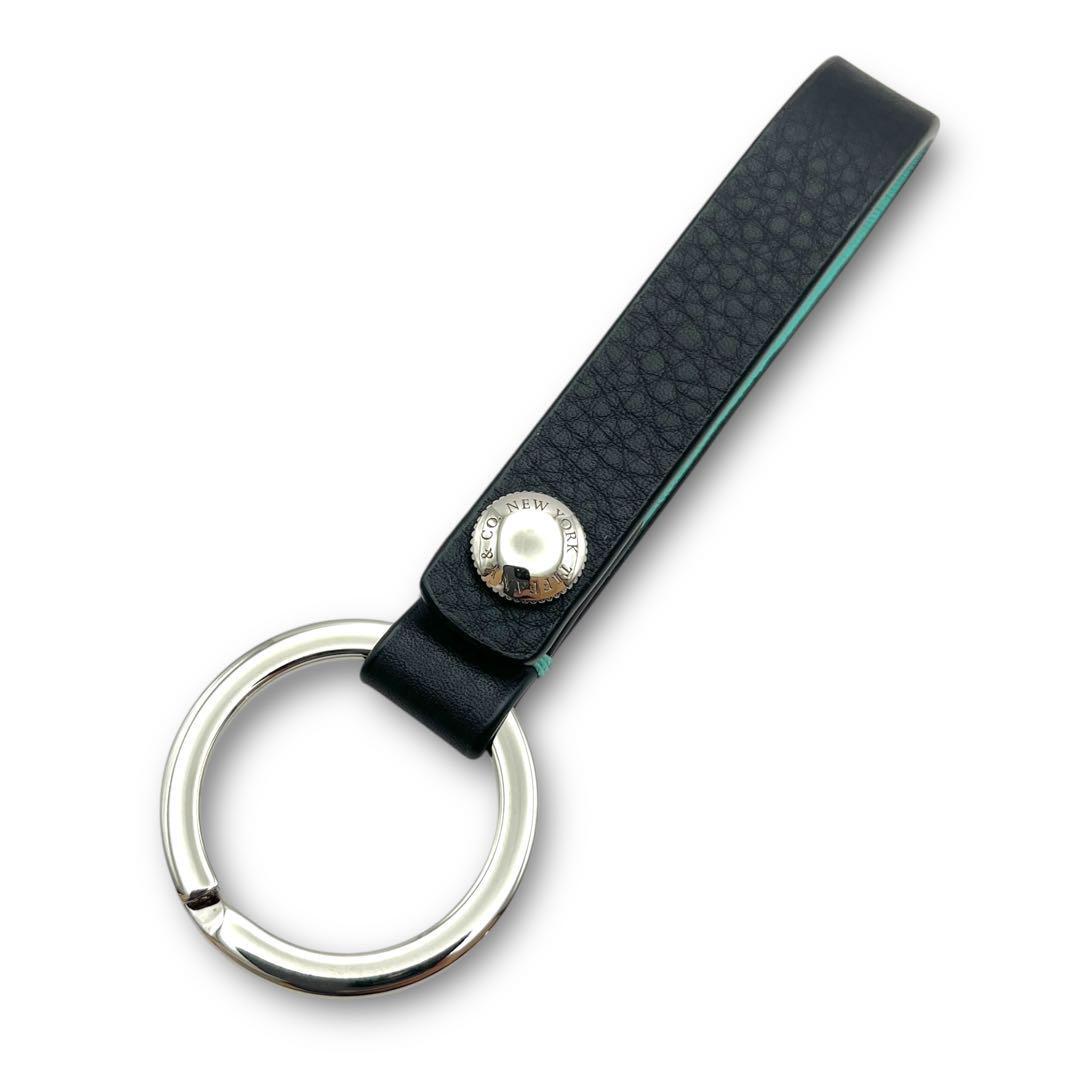 未使用品】Tiffany&Co ティファニー レザー キーリング 未使用品】Tiffany&Co ティファニー レザー キーリング
