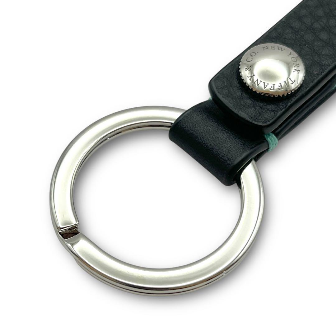 未使用品】Tiffany&Co ティファニー レザー キーリング 未使用品】Tiffany&Co ティファニー レザー キーリング