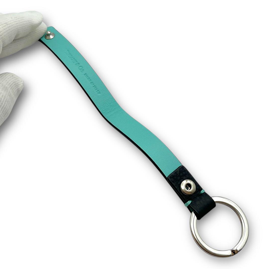 未使用品】Tiffany&Co ティファニー レザー キーリング 未使用品】Tiffany&Co ティファニー レザー キーリング