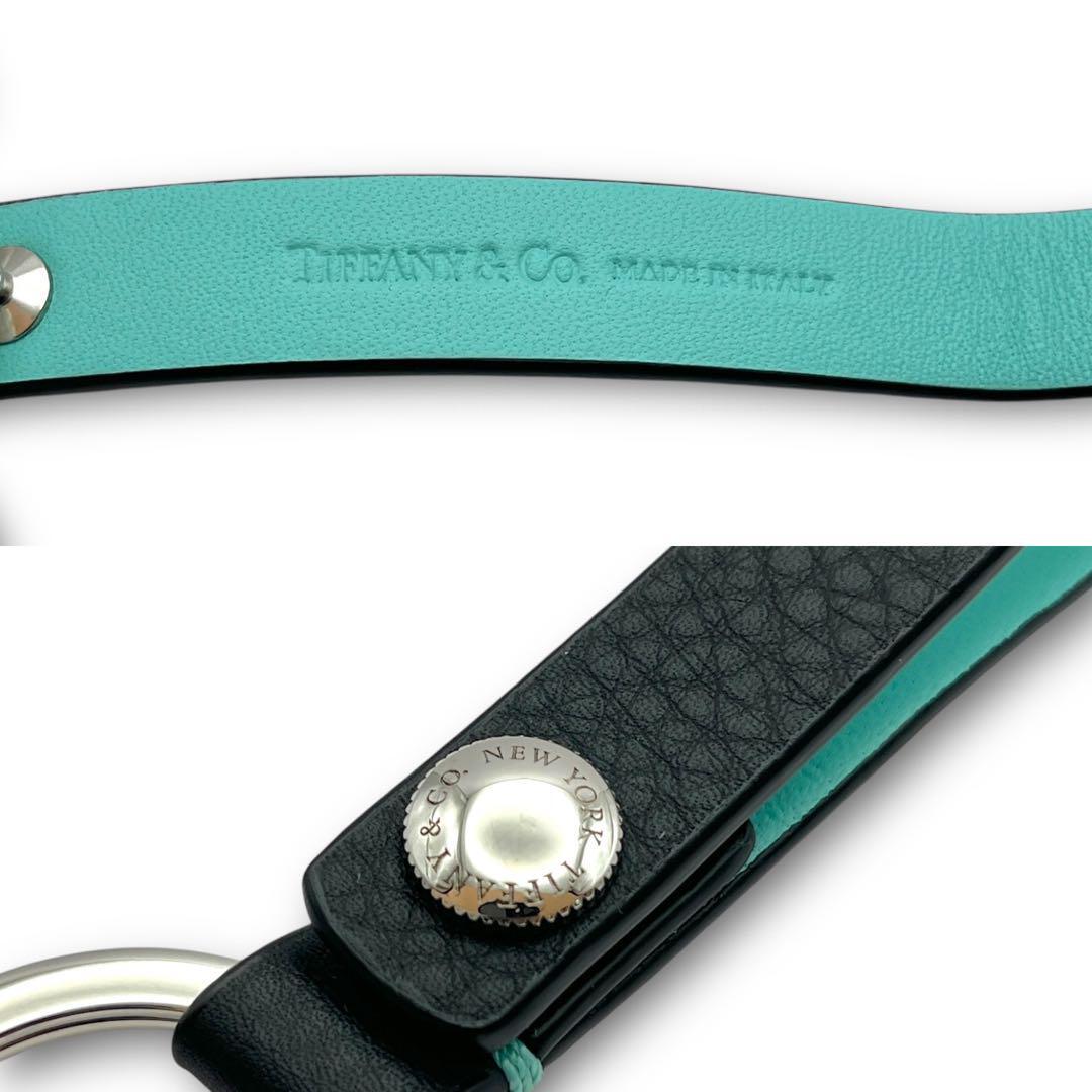 未使用品】Tiffany&Co ティファニー レザー キーリング 未使用品】Tiffany&Co ティファニー レザー キーリング