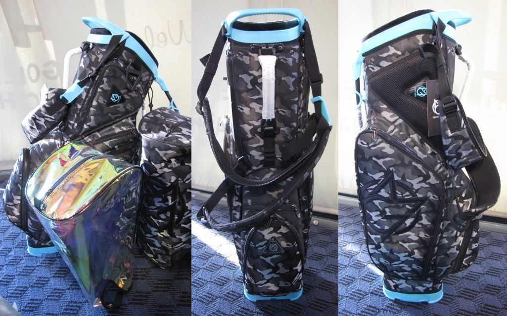 □新品 OMNIX GOLF 迷彩 BLブルー 2種類のフード付 スタンド式 □新品 OMNIX GOLF 迷彩 BLブルー 2種類のフード付 スタンド式