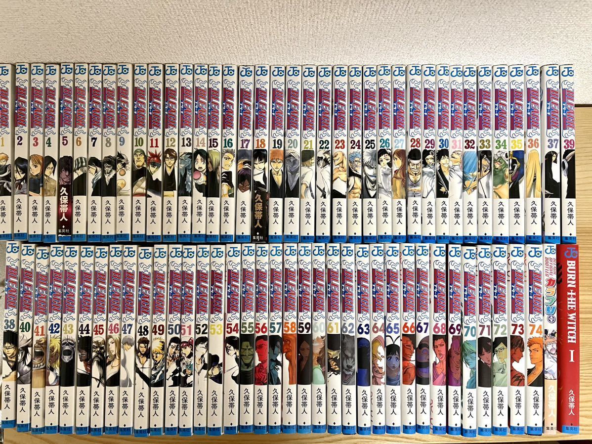 超激安 Yahoo!オークション - BLEACH ブリーチ 全74巻+カラブリ+BURN 全巻セット