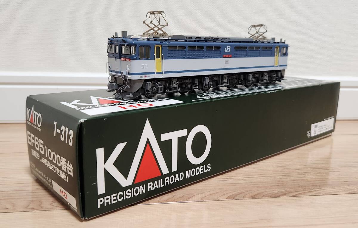 【KATO】1-313 EF65 1000番台 後期形(JR貨物2次更新色) Yahoo!オークション - KATO 1-313 EF65 1000 後期形 JR貨物2次
