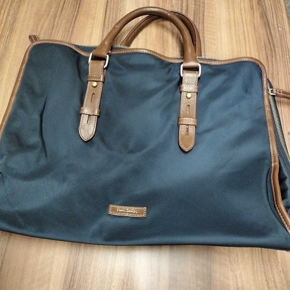 美品　Paul Smith ポールスミス ナイロン　ビジネスバッグ メンズ ネイビー系 GB0077
