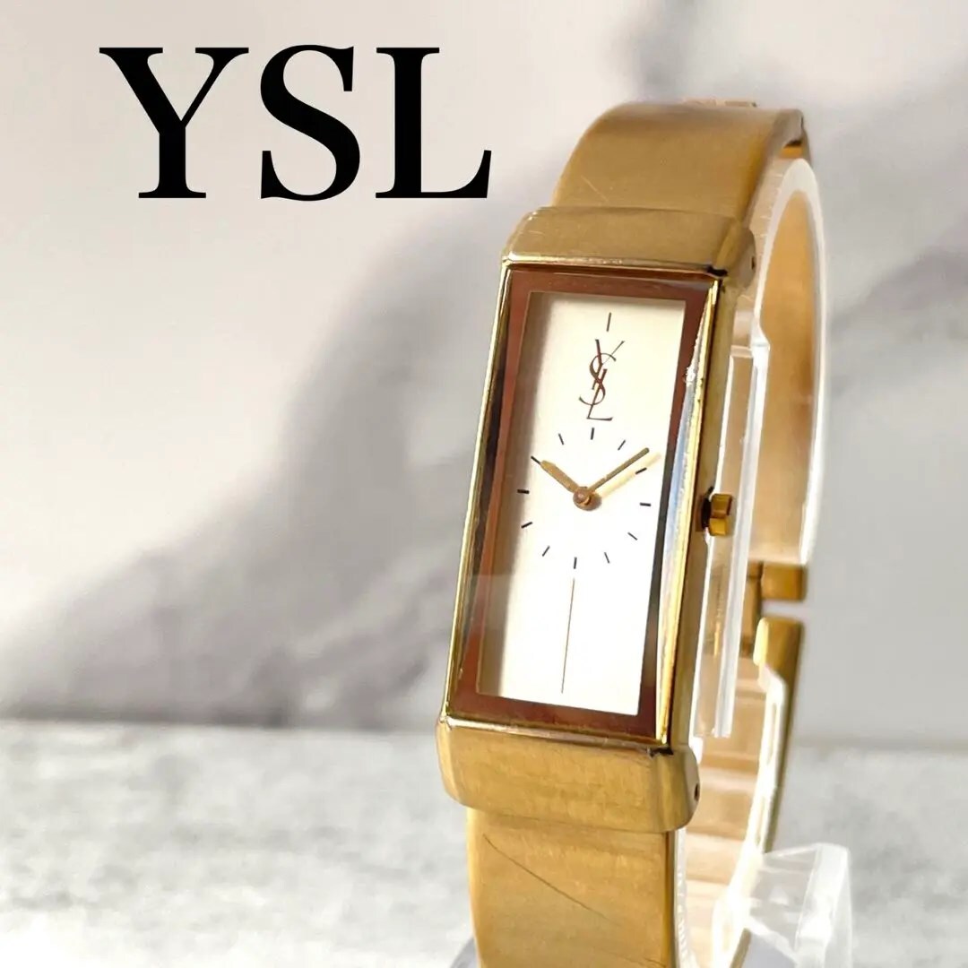 稼動品 YVES SAINT LAURENT YSL コンビカラー 腕時計 稼動品 YVES SAINT LAURENT YSL コンビカラー 腕時計