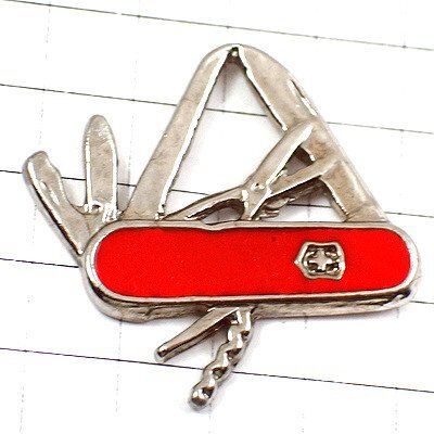 ピンバッジ・ビクトリノックス社スイスアーミーナイフ道具 VICTORINOX SWISS◆フランス限定ピンズ◆レアなヴィンテージものピンバッチ