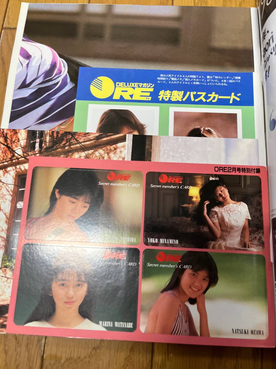 DELUXEマガジン ORE オーレ 1986年 1987年 1988年 14冊 南野陽子 DELUXEマガジン ORE オーレ 1986年 1987年 1988年 14冊 南野陽子