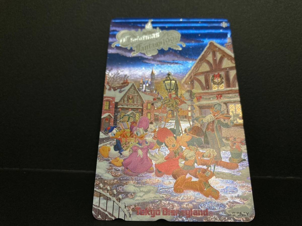 Disney　ディズニーランド　1999年　クリスマスファンタジー　テレカ　未使用美品　