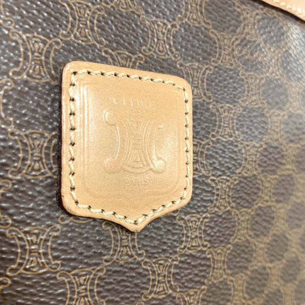 CELINE セリーヌ マカダム クラッチバッグ セカンドバッグ PVC ブラウン 茶 レディース メンズ ファッション【