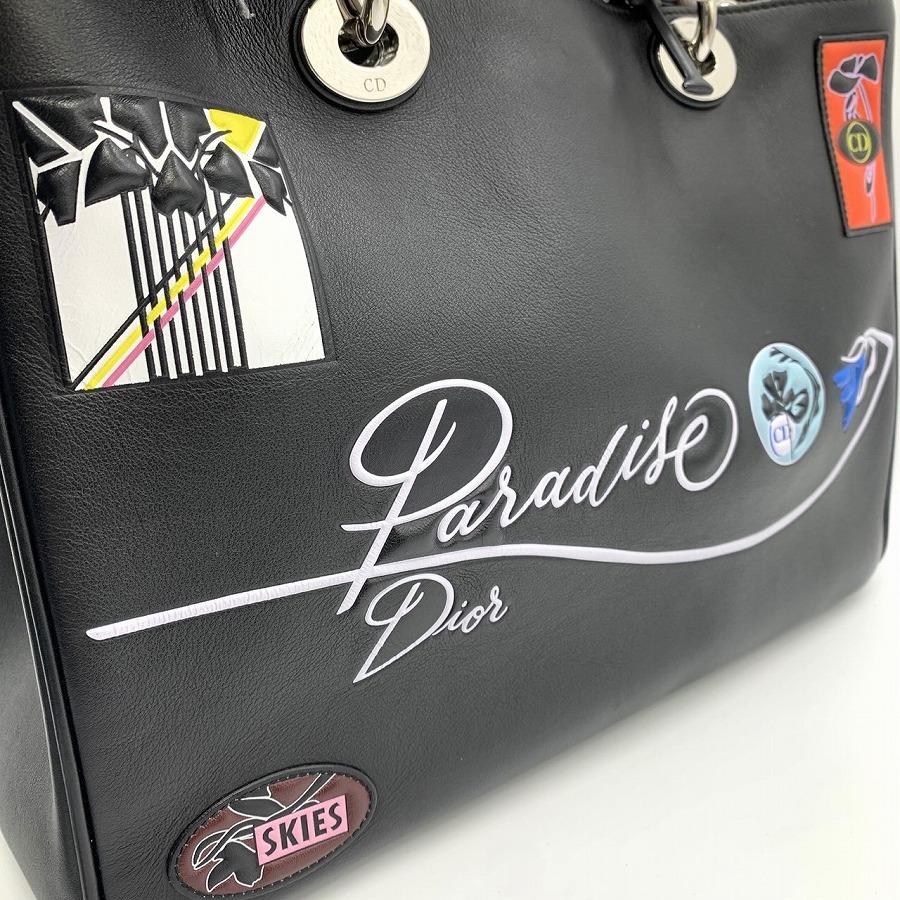 Dior Dior 2016 год круиз коллекция pala кости Dio lisimo ручная сумочка сумка на плечо машина f кожа черный женский 