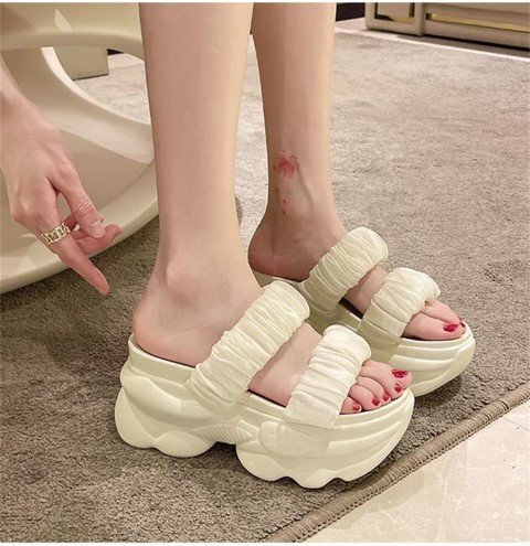  sandals beach sandals slippers outdoor soft ..... mules light weight [39]24.5cm eggshell white 