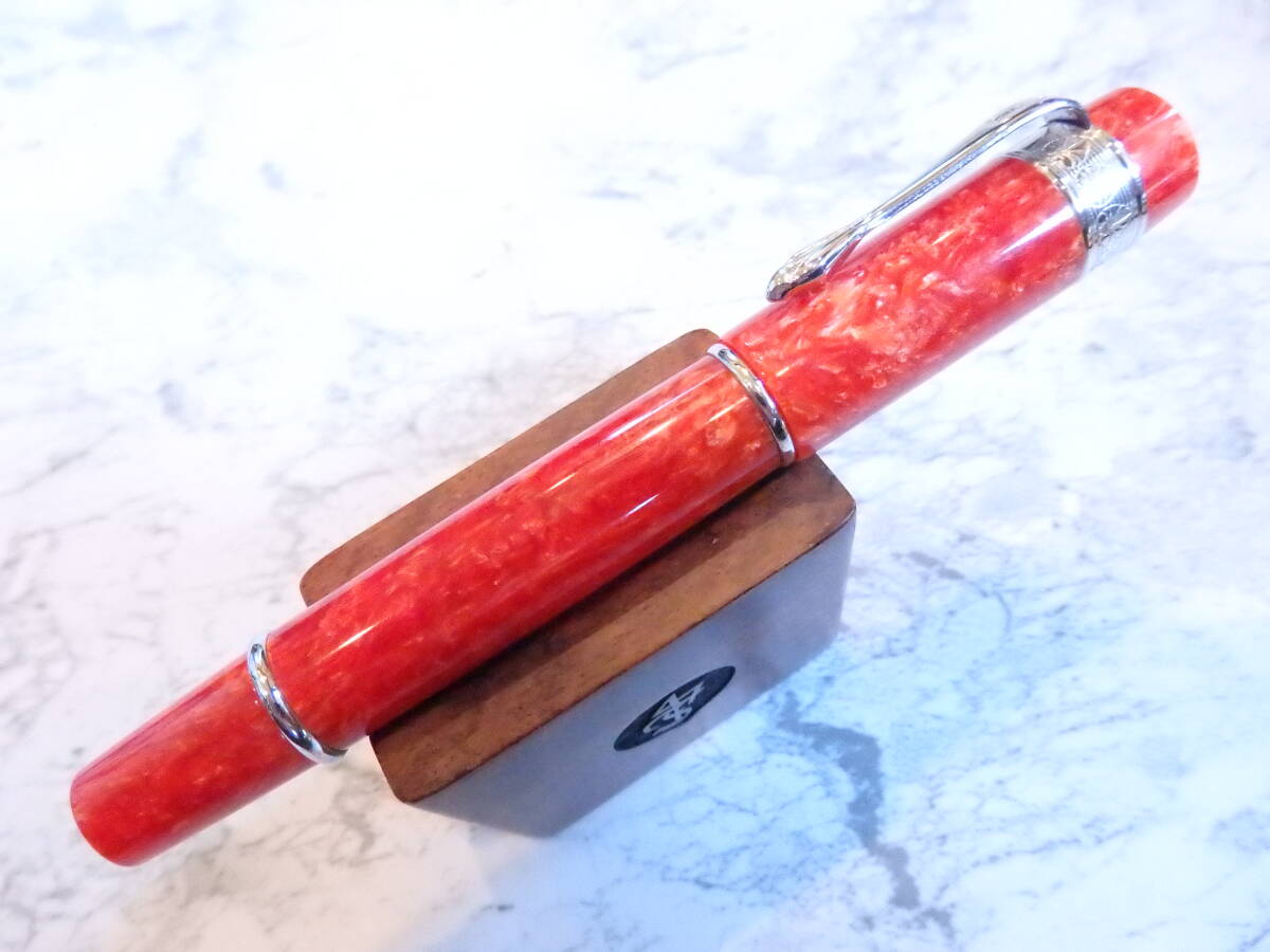 ◆【未使用?新品】イタリー制 アンコラ Perla パール萬年筆 ペン先：18K750ソリッドゴールド アンコーラ