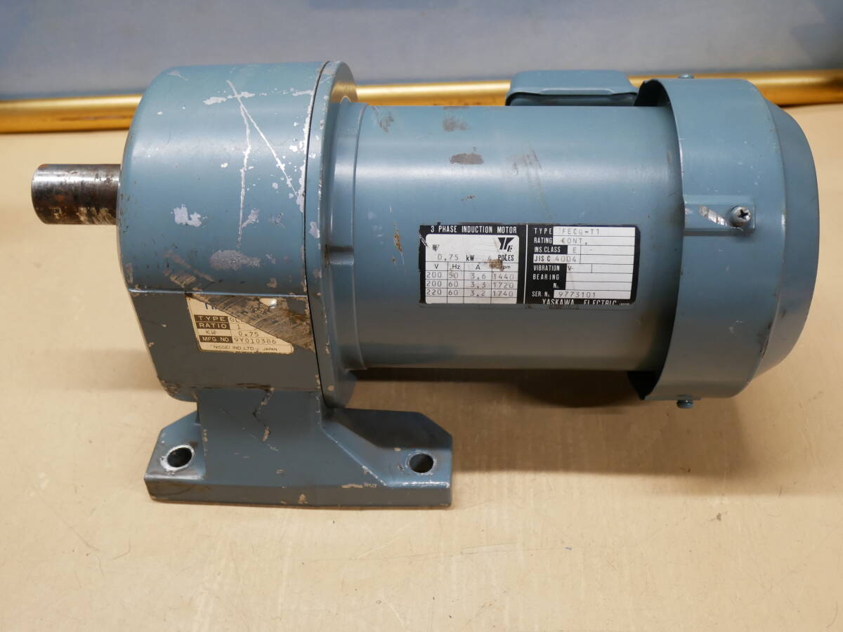 ニッセイ GTR ギアモーター 0.75KW　即決価格