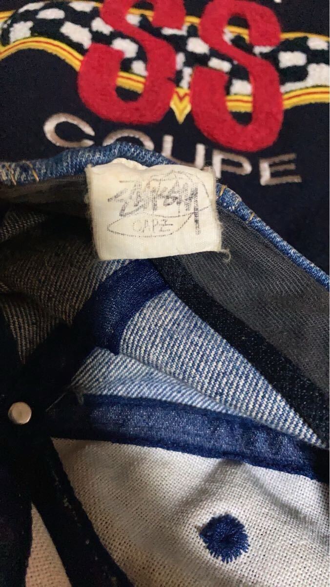 80's OLD STUSSY デニム CAPオールドステューシー デニム 80's OLD STUSSY デニム CAPオールドステューシー デニム