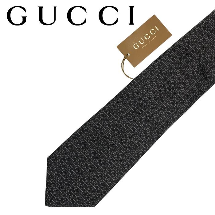 [ б/у ]GUCCI галстук Gucci [ почти новый товар ] мужской GG рисунок темно-коричневый [.. ширина :8.3cm]r-gucci-t-0100-03 бренд 