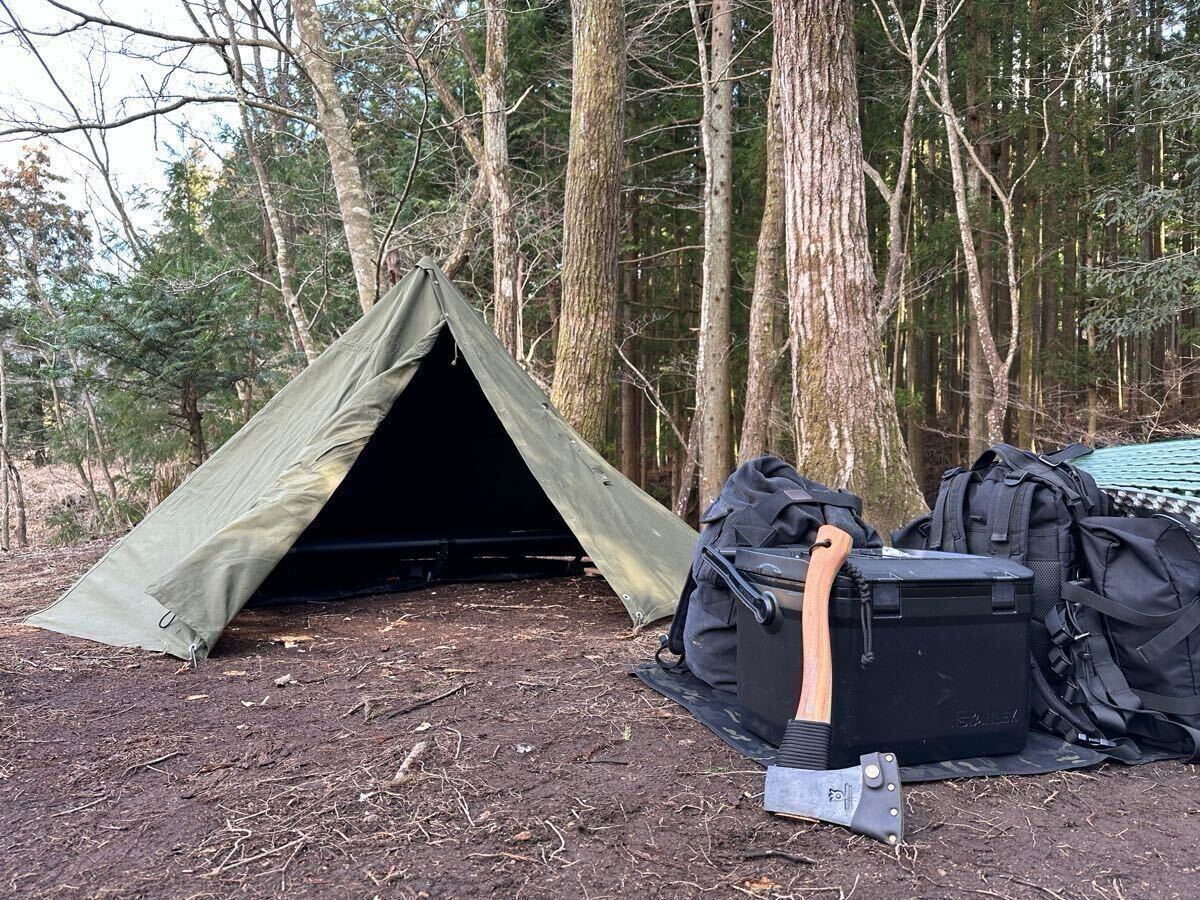 Amazon | ポーランド軍 ポンチョテント サイズ２（170～180cm） | ポーランド軍 | ペグ・ステーク
