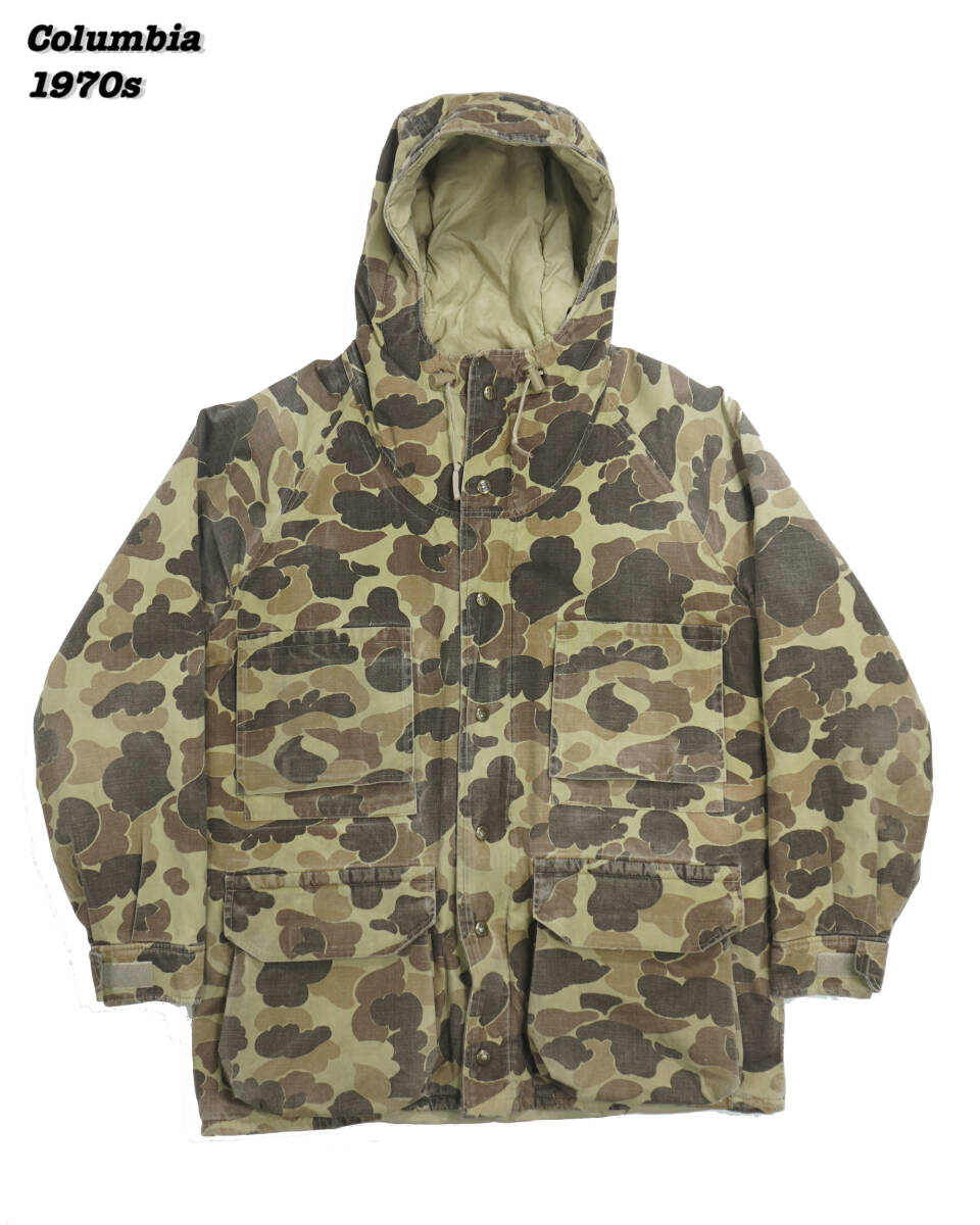 Columbia Duck Camo Gore-Tex Jacket 1970s M JA24113 Vintage Columbia Duck Camo Gore-Tex Jacket 1970s M JA24113 Vintage