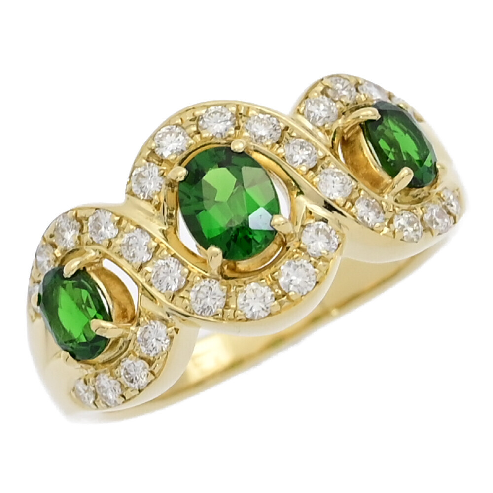 FD:0.31ct/TASAKI タサキ 田崎真珠 3P グリーングロッシュラー FD:0.31ct/TASAKI タサキ 田崎真珠 3P グリーングロッシュラー