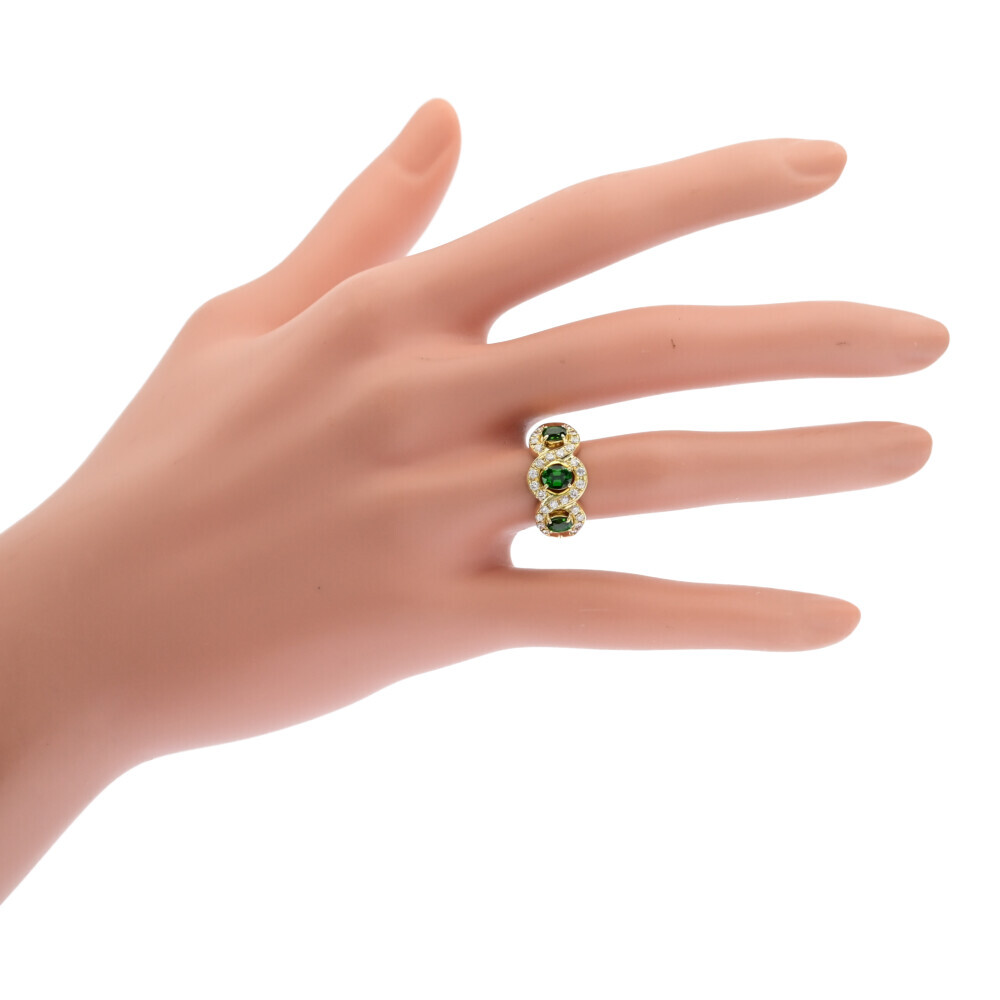 FD:0.31ct/TASAKI タサキ 田崎真珠 3P グリーングロッシュラー FD:0.31ct/TASAKI タサキ 田崎真珠 3P グリーングロッシュラー