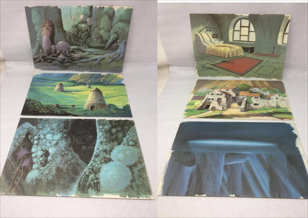 MY-723 美品 風の谷のナウシカ 複製 セル画集 セル画9枚+拝啓9 MY-723 美品 風の谷のナウシカ 複製 セル画集 セル画9枚+拝啓9