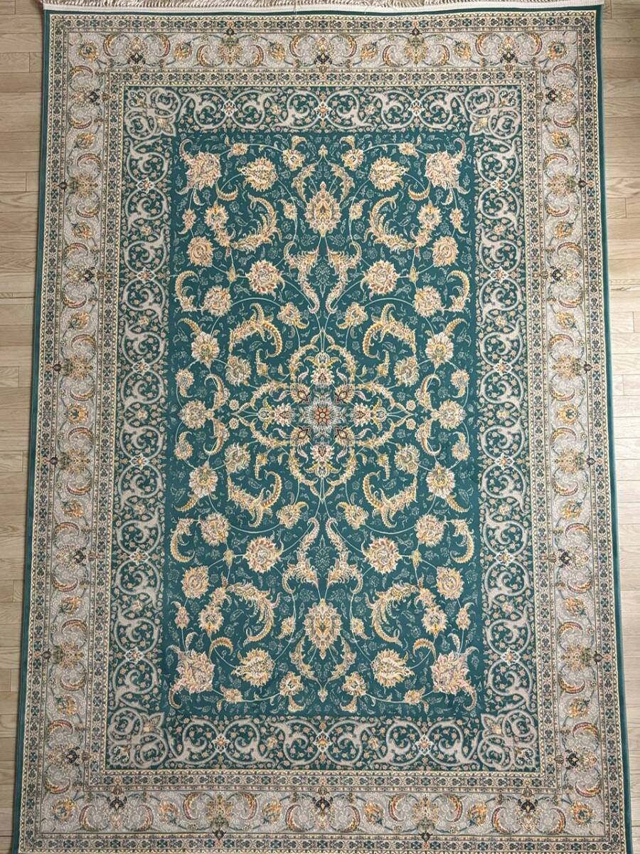 百貨店展示品 大判 最高峰約144万ノット シルク30%ウール70% イラン 百貨店展示品 大判 最高峰約144万ノット シルク30%ウール70% イラン
