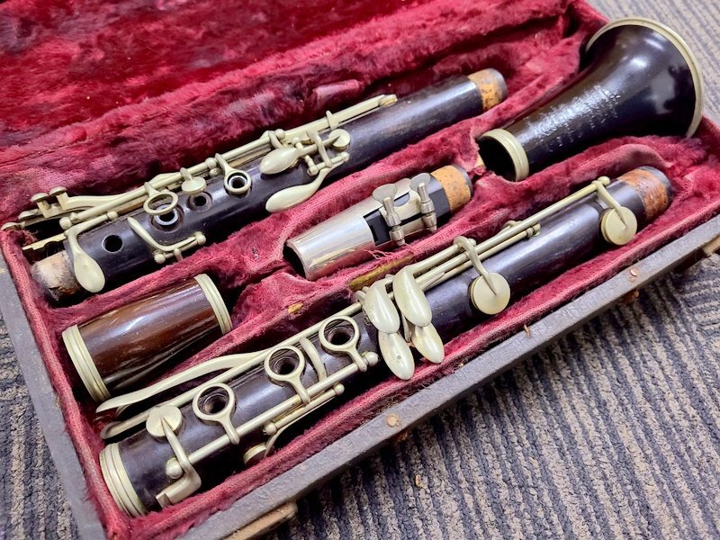 Jerome Thibouville Lamy クラリネット 型番不明 B♭管 JTL ジェロームチボヴィーユラミー ケース付 1円～　Y7740