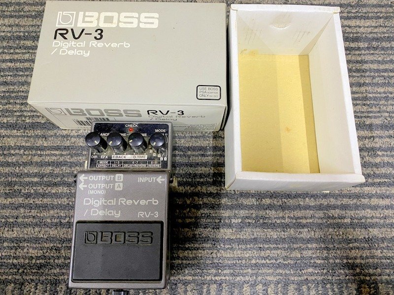 【通電動作未確認】BOSS Digital Reverb Delay RV-3 デジタルリバーブ ディレイ エフェクター ボス 1円~　S4442