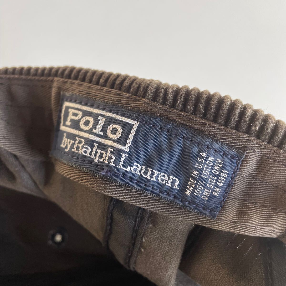 90s/USA製】Polo by Ralph Lauren “Corduroy Cap” コーデュロイ 90s/USA製】Polo by Ralph Lauren “Corduroy Cap” コーデュロイ