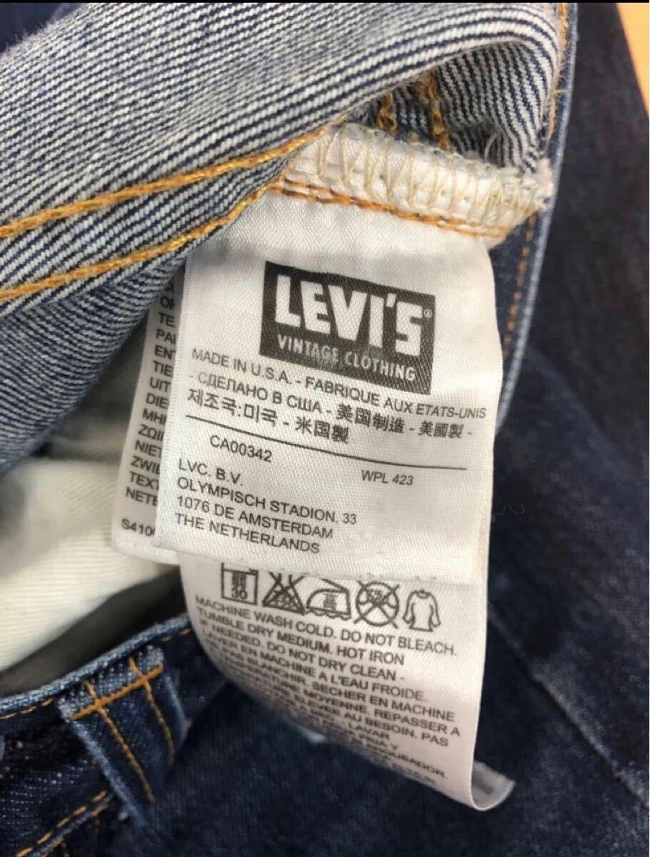 米國制 アメリカ制　501XX W31 47モデル　リーバイスLEVI’S復(fù)刻LVC1947年片面E