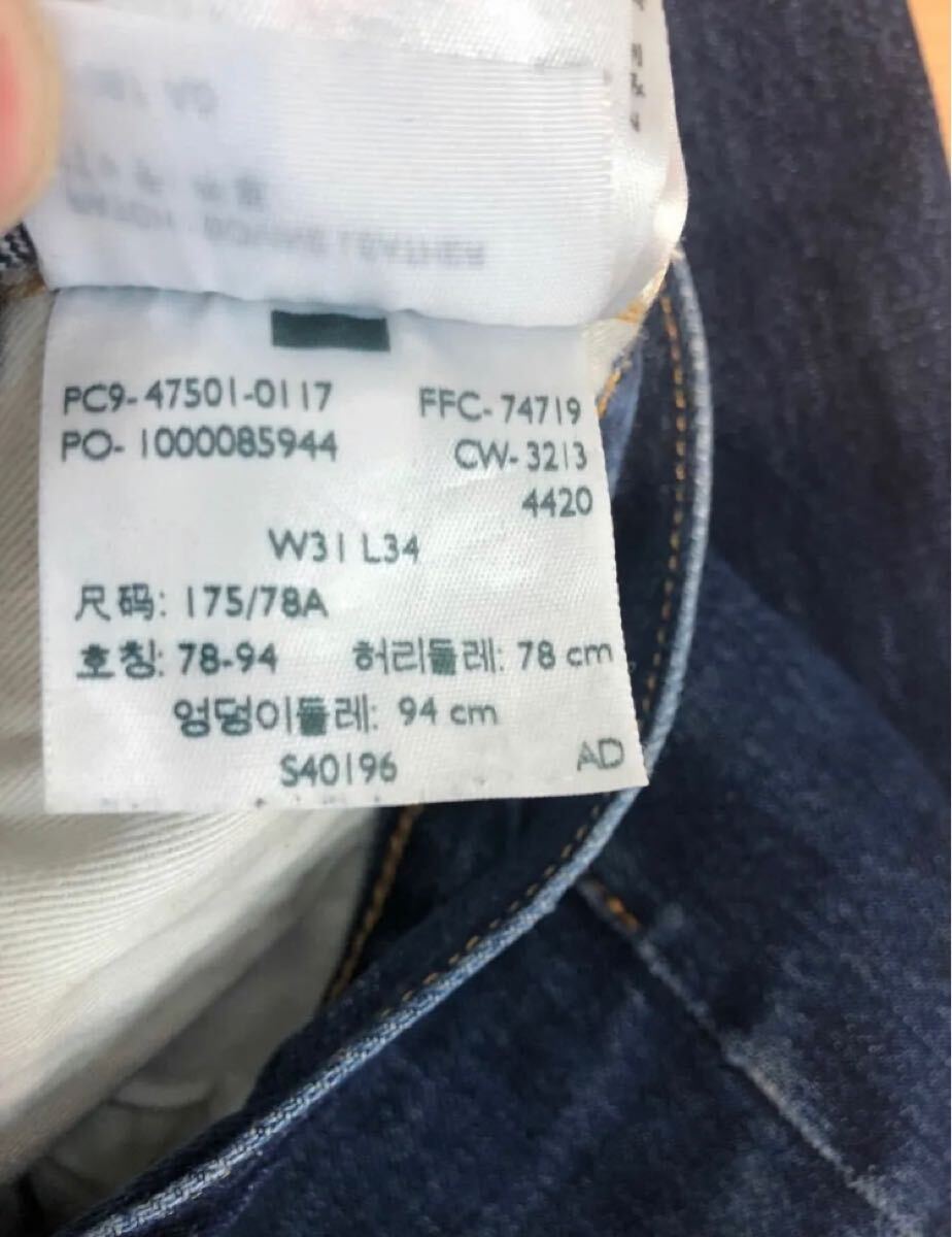 米國制 アメリカ制　501XX W31 47モデル　リーバイスLEVI’S復(fù)刻LVC1947年片面E