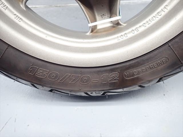 β241114-4 Yamaha Majesty 125FI LPRSE27109A (H21 год ) оригинальный заднее колесо Тряска, колебание нет обод удар . нет шина . трещина иметь! 2 толщина выпуклости осталось 