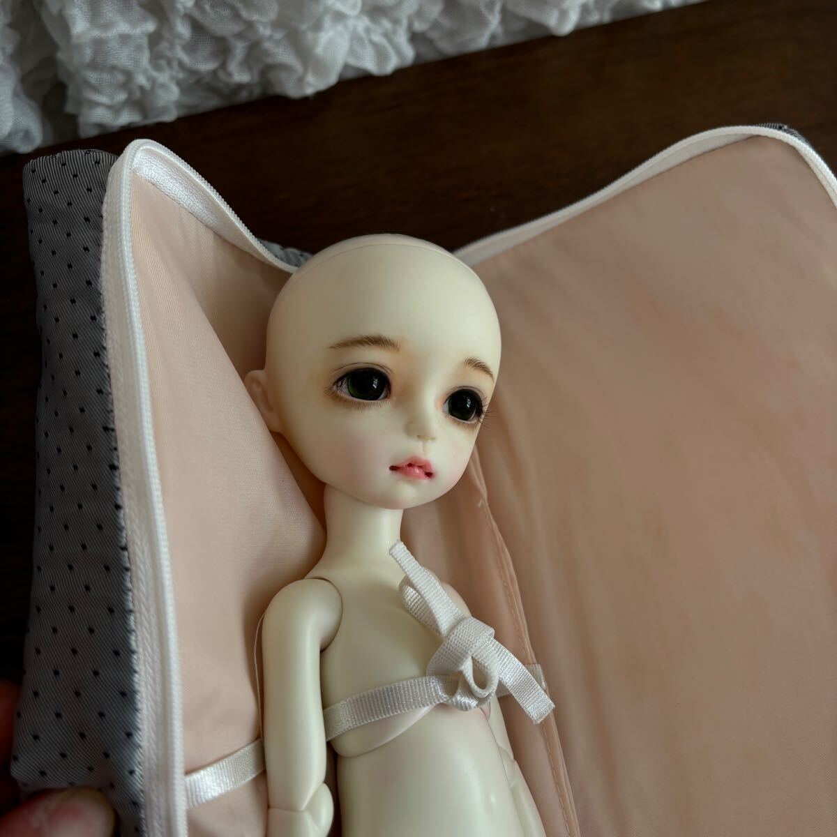 DOLLZONE 1/4 球体関節人形 全長42cm 白無垢 寂び 着物 ドレス DOLLZONE 1/4 球体関節人形 全長42cm 白無垢 寂び 着物 ドレス
