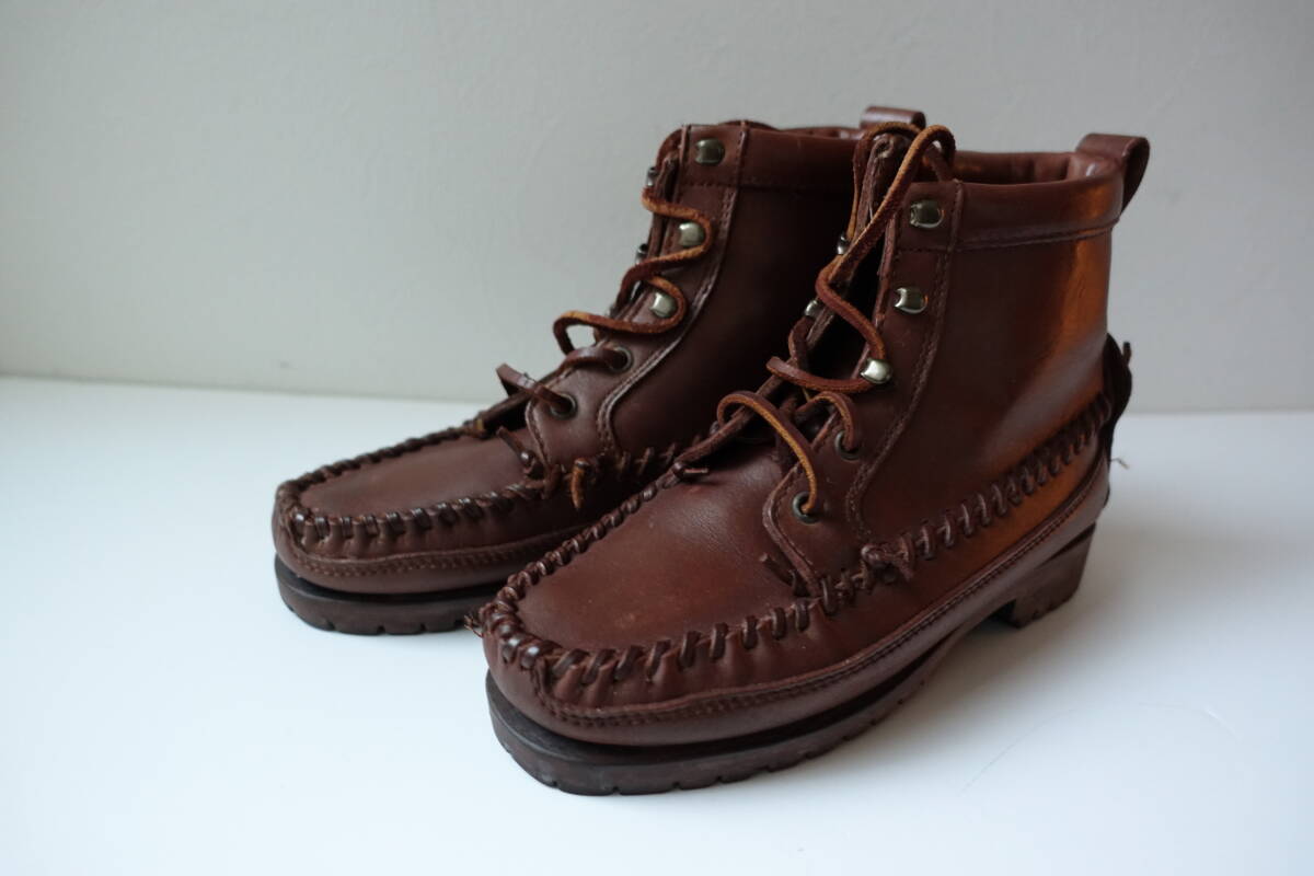 POLO COUNTRY ポロカントリー ラルフローレン モカシン レザー ブーツ US6 23cm_画像1