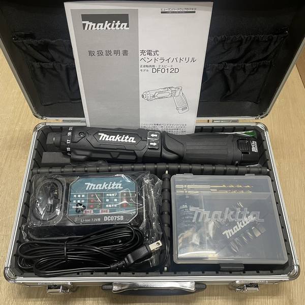 即決!マキタ 7.2V ペンドライバドリル DF012DSHXB(黒) 1.5Ah電池 2個付セット 新品未使用 税込