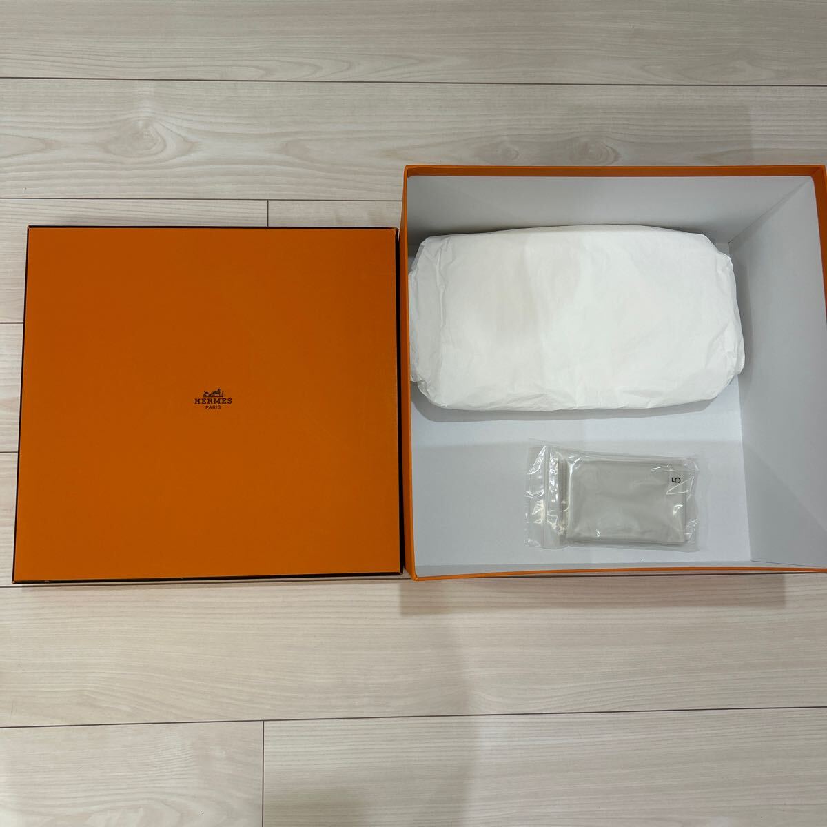 エルメス バーキン35用 空箱 付属品 5点 レインカバー付き エルメス バーキン35用空箱付属品5点レインカバー付き