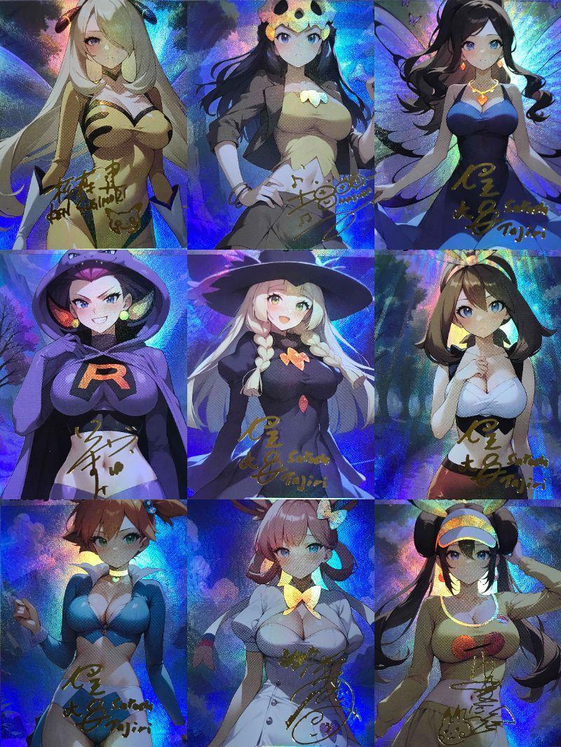 Yahoo!オークション - 9枚 ACGカード ポケモン 仮装 シロナ