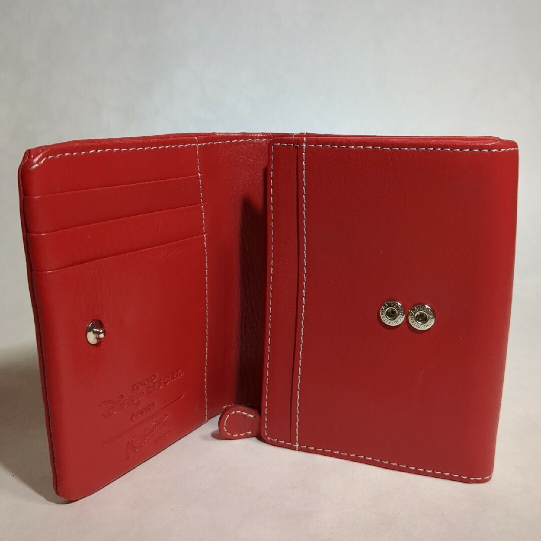 東京ディズニーリゾート×キタムラ コラボ ミニー 折財布 赤 USED 東京ディズニーリゾート×キタムラ コラボ ミニー 折財布 赤 USED