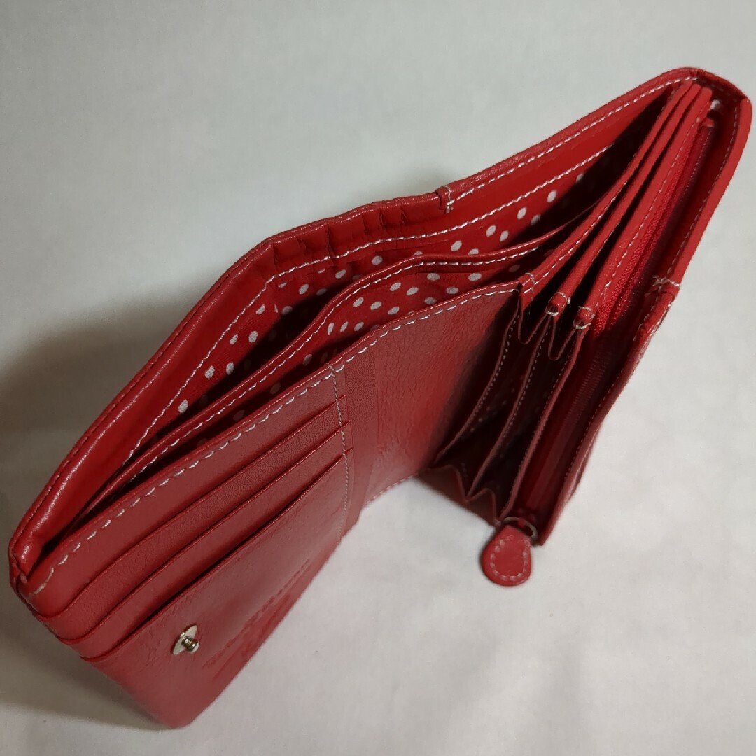 東京ディズニーリゾート×キタムラ コラボ ミニー 折財布 赤 USED 東京ディズニーリゾート×キタムラ コラボ ミニー 折財布 赤 USED
