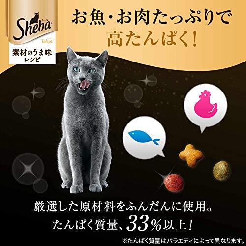 シーバ (Sheba) キャットフード ディライト 素材のうま味レシピ お肉お魚ミックス 640グラム (x 3) (ま