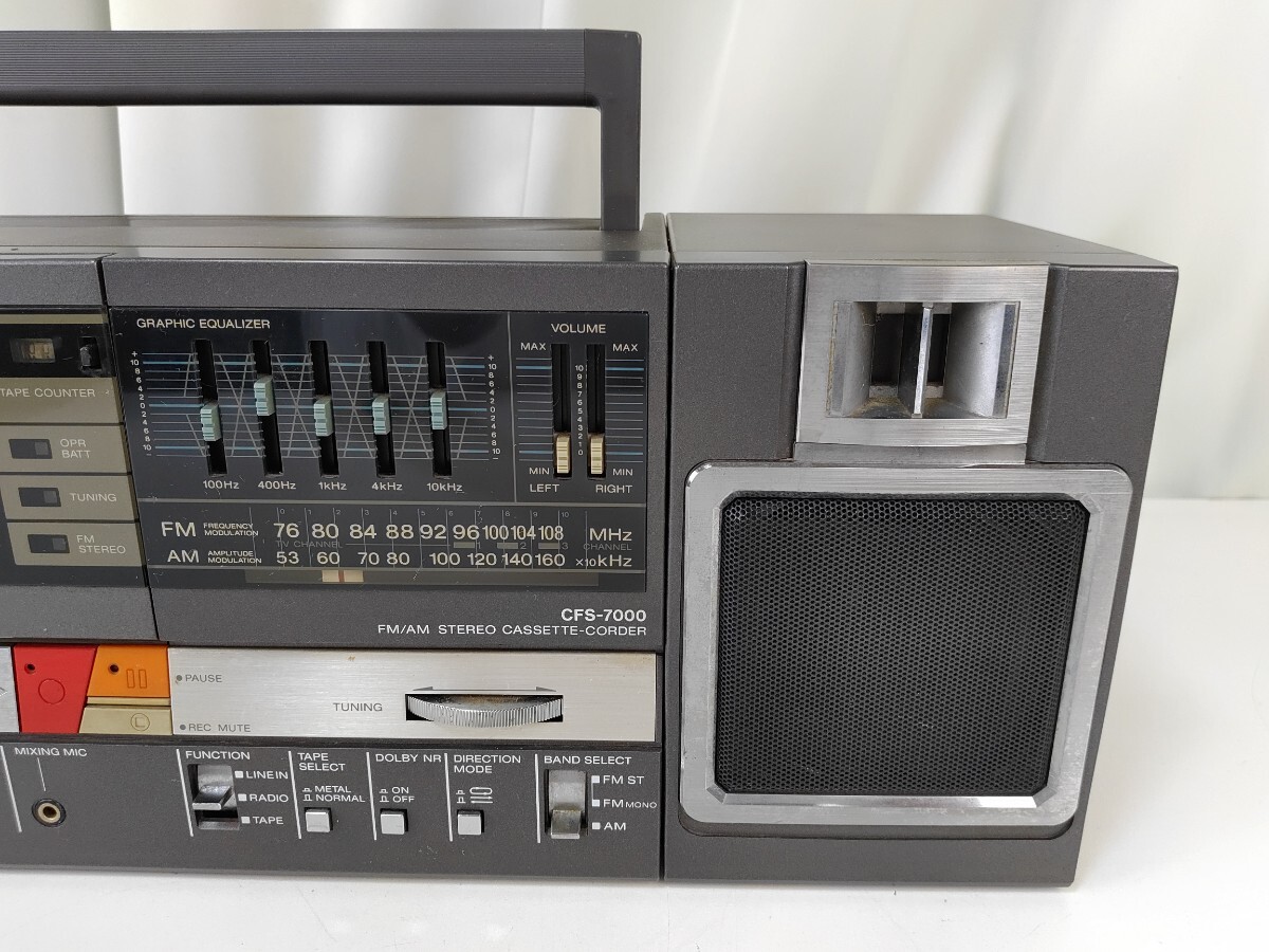 希少美品SONY CFS-7000 ソニー ステレオ カセットコーダー SONY ソニー CFS-7000 ステレオ カセットコーダー ラジカセ 昭和