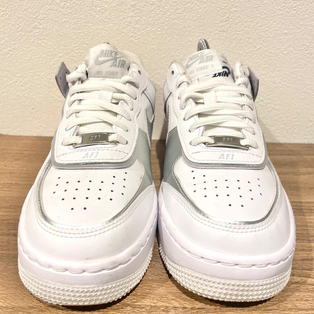 NIKE W AIR FORCE 1 SHADOW WHITE SILVER ナイキ エア フォース NIKE W AIR FORCE 1 SHADOW WHITE SILVER ナイキ エア フォース
