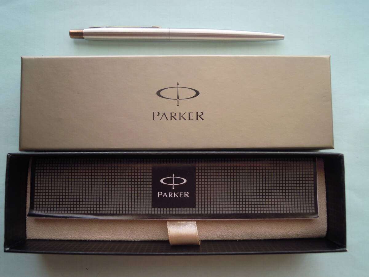 ?　PARKER/パーカー ボールペン　シルバー＆ゴールドアロー　ノック式