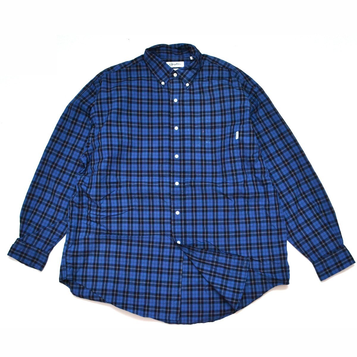 定価14080円 GYMPHLEX ジムフレックス LOOSE FIT L/S CHECK SHIRT ルーズフィット チェックシャツ 長袖 J-1389 Mサイズ メンズ M970620