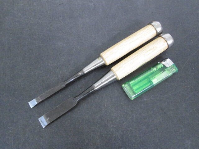 K517■大関 / 追入のみ / 9mm 15mm // 計2本 // のみ 鑿 ノミ 大工道具 / 未使用