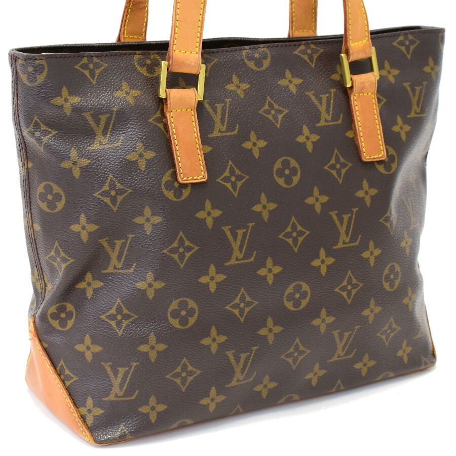 1円 ◆定価13万 良品 LOUIS VUITTON ルイヴィトン トートバッグ カバピアノ M51148 モノグラム ブラウン◆E.Cmpl.tI-01