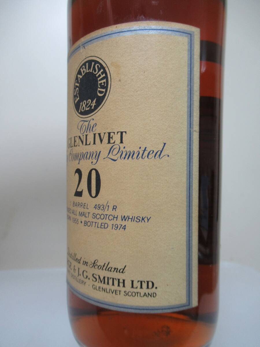 b045** The * Glenn заклепка 20 год 1955-1974 43% 750ml 50 годы супер редкостный Old OB**554700