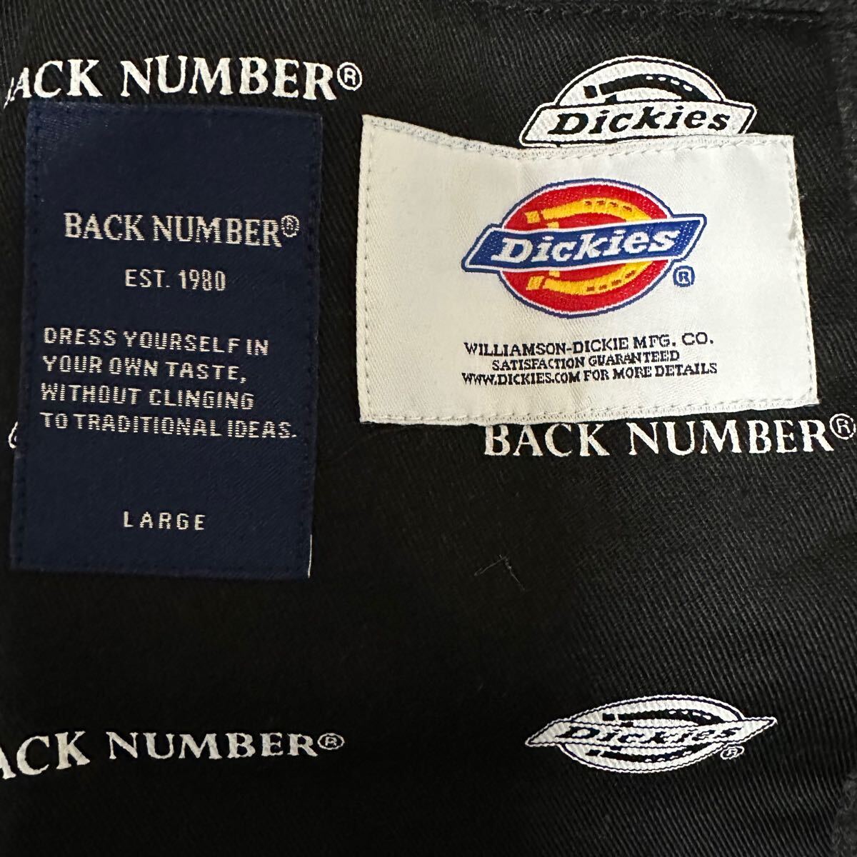美品】Dickies ディッキーズ×バックナンバー L テーラード 美品】Dickies ディッキーズ×バックナンバー L テーラード