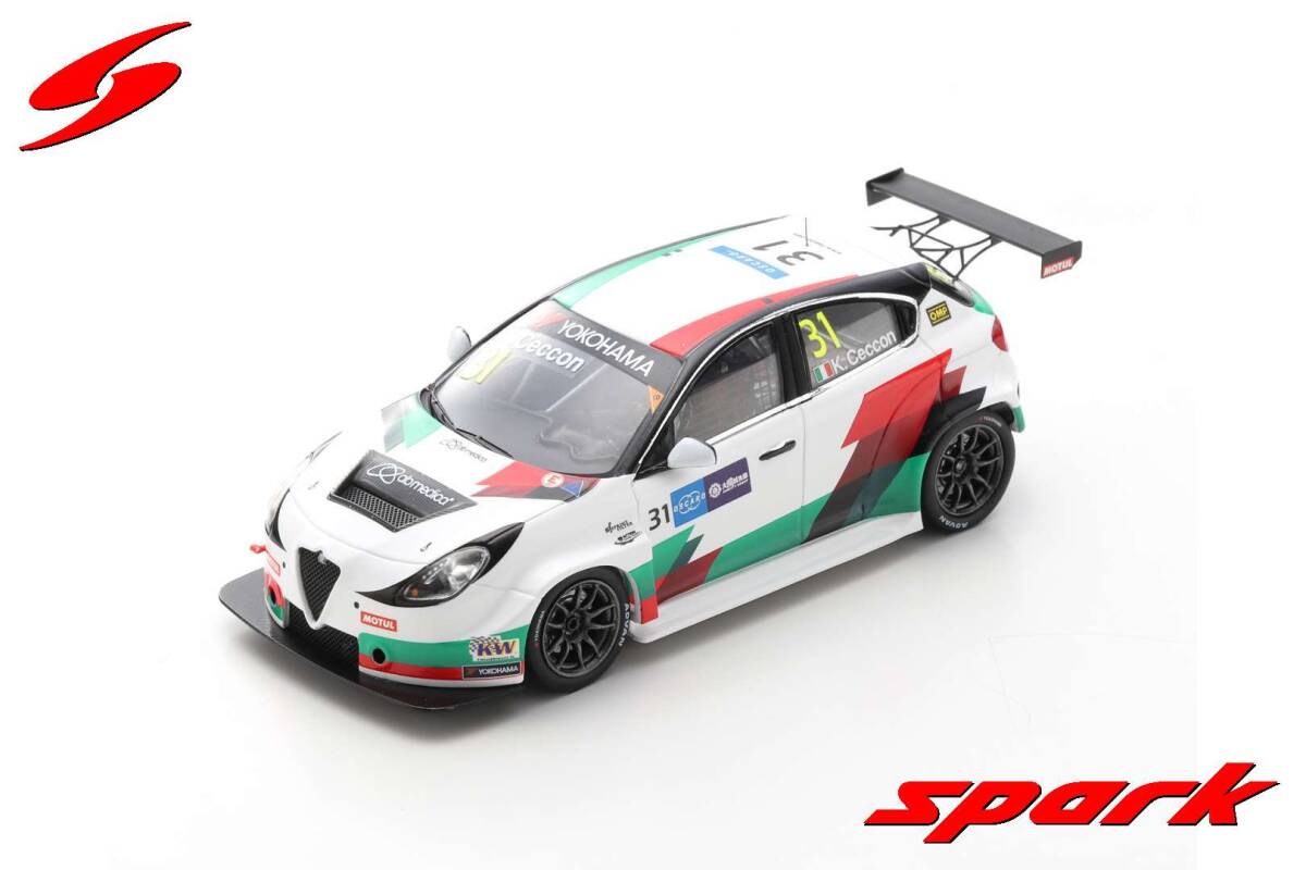 ■限定400pcs. スパークモデル 1/43 2019 アルファロメオ ジュリエッタ ヴェローチェ TCR #31 K.チェッコン WTCR マカオ